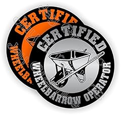 Certified wheelbarrow operator for sale  Delivered anywhere in USA 