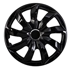 Used, NRM Universal Wheel Trims STIG Black 15", set 4 pieces for sale  Delivered anywhere in UK