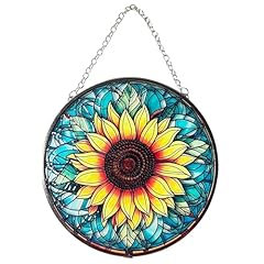 Vibrant sunflower stained for sale  Delivered anywhere in UK