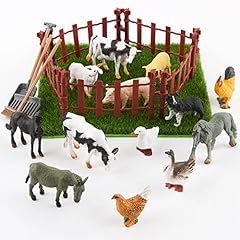 28pcs farm animals for sale  Delivered anywhere in UK