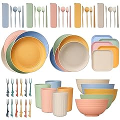 62pcs unbreakable dinnerware for sale  Delivered anywhere in UK