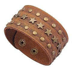 Leather bracelet men for sale  Delivered anywhere in UK