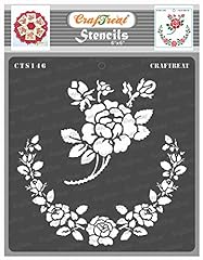 Craftreat flower stencils for sale  Delivered anywhere in USA 