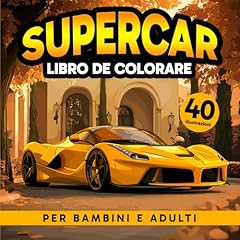 Supercar libro colorare usato  Spedito ovunque in Italia 