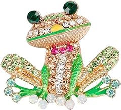 Green frog brooch for sale  Delivered anywhere in USA 