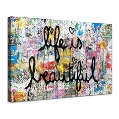 Novatique banksy canvas for sale  Delivered anywhere in USA 