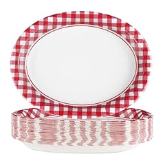 50pcs gingham oval for sale  Delivered anywhere in USA 