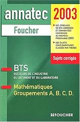 Mathematiques groupements bts d'occasion  Livré partout en Belgiqu