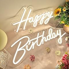 Happy birthday neon for sale  Delivered anywhere in UK