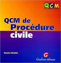 Qcm procédure civile d'occasion  Livré partout en Belgiqu