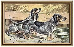 Kunstdruck basset bleu d'occasion  Livré partout en France