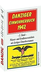 Danzig danziger einwohnerbuch gebraucht kaufen  Wird an jeden Ort in Deutschland