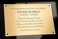 Engraved memorial plaque for sale  Delivered anywhere in UK