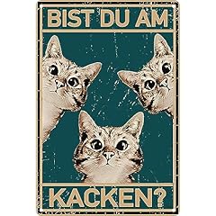 Katze metallschild badezimmer gebraucht kaufen  Wird an jeden Ort in Deutschland