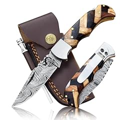 Damascus pocket knife for sale  Delivered anywhere in USA 