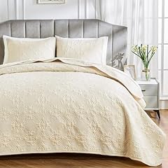 Qucover white bedspreads for sale  Delivered anywhere in UK
