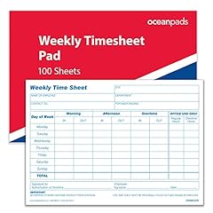 Weekly employee timesheet for sale  Delivered anywhere in UK