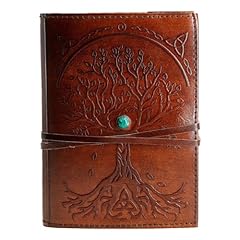 Leather journal refillable for sale  Delivered anywhere in UK