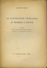 Distinzione crociana pensiero d'occasion  Livré partout en France