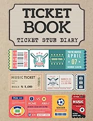 Ticket stub diary for sale  Delivered anywhere in UK