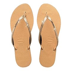 Havaianas glitter golden for sale  Delivered anywhere in UK