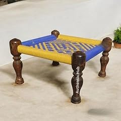 Jute chowki wooden for sale  Delivered anywhere in UK