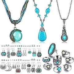 Pcs bohemian turquoise for sale  Delivered anywhere in USA 
