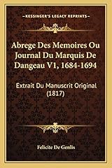 Abrege memoires journal d'occasion  Livré partout en France