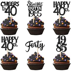 30pcs black 40th for sale  Delivered anywhere in USA 