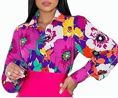 Blouses women colorful for sale  Delivered anywhere in USA 