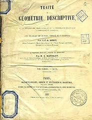 Traité géométrie descriptiv d'occasion  Livré partout en France