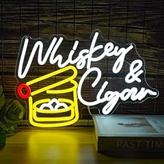 Whiskey cigar neon for sale  Delivered anywhere in USA 
