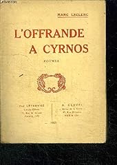 Offrande cyrnos d'occasion  Livré partout en France