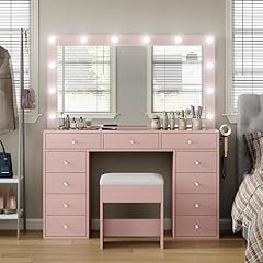 Pink vanity desk for sale  Delivered anywhere in USA 