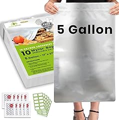 10pcs gallon mylar for sale  Delivered anywhere in USA 