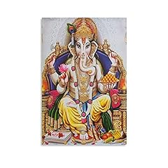 Ganesha Sitting on Throne Religion Hinduism Art Poster for sale  Delivered anywhere in Canada