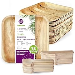 Assiettes jetables feuille d'occasion  Livré partout en France
