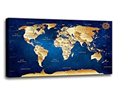 Map canvas wall for sale  Delivered anywhere in Canada