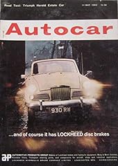 Autocar magazine 1962 for sale  Delivered anywhere in UK