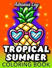 Tropical summer coloring for sale  Delivered anywhere in USA 