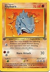 Pokemon Jungle 1st Edition Common Card #61/64 Rhyhorn, used for sale  Delivered anywhere in USA 