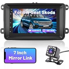 Hikity Android Car Stereo with Sat Nav Fits for VW for sale  Delivered anywhere in UK