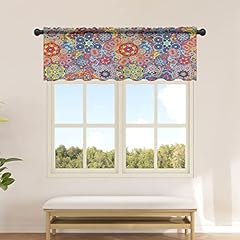 Seven Roses Sheer Valances Curtain, Colorful Paisley, used for sale  Delivered anywhere in Canada