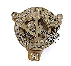 Brass sundial compass for sale  Delivered anywhere in USA 