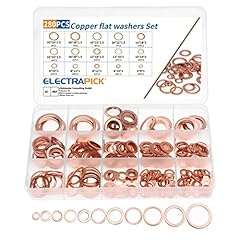 Used, ELECTRAPICK 12 Sizes 280pcs-O Ring Washers Set, Flat for sale  Delivered anywhere in UK