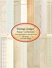 Vintage ledger paper for sale  Delivered anywhere in UK