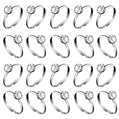 Whaline 36 Packs Silver Diamond Engagement Rings Bridal for sale  Delivered anywhere in USA 