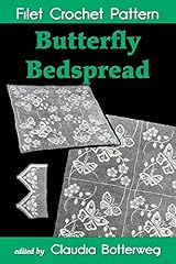 Butterfly bedspread filet for sale  Delivered anywhere in Ireland