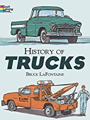 History trucks coloring for sale  Delivered anywhere in USA 
