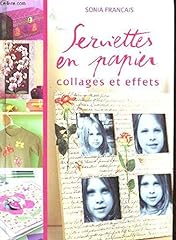 Serviettes papier collages d'occasion  Livré partout en France